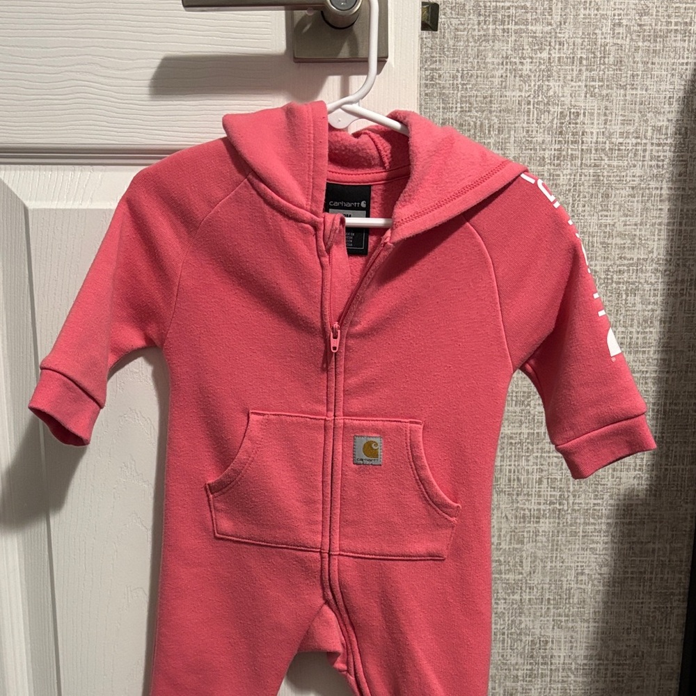 Carhartt Kids Pink Hooded Footie